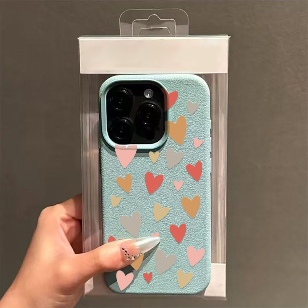 3D Printing Iphone - Czerwone serce, wstążka, wzór graficzny, urocze