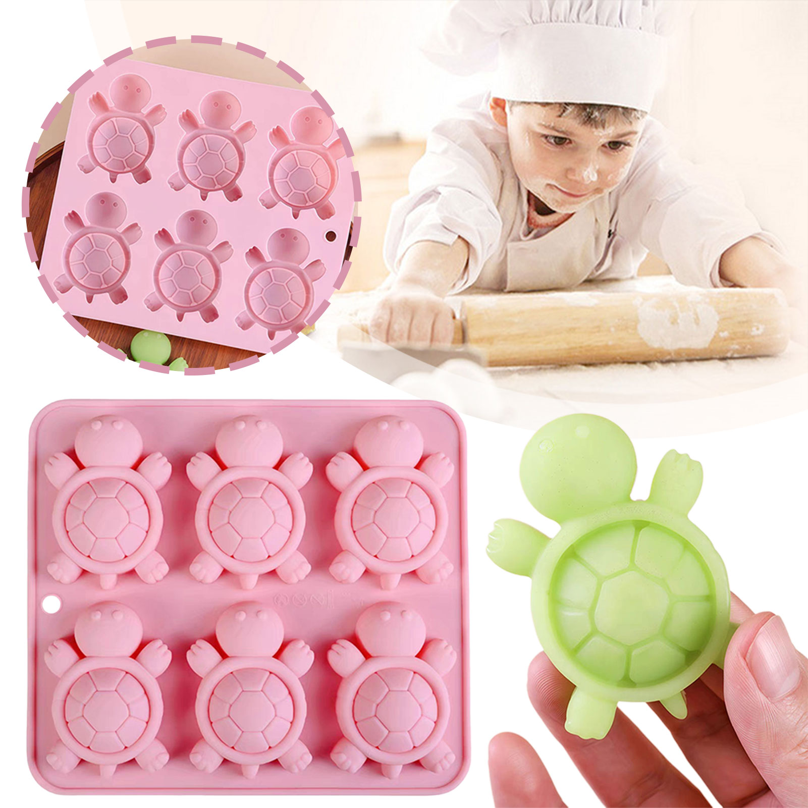 3D Printing With Silicone - Żłwie lodowe taca 3d żłwie morskie