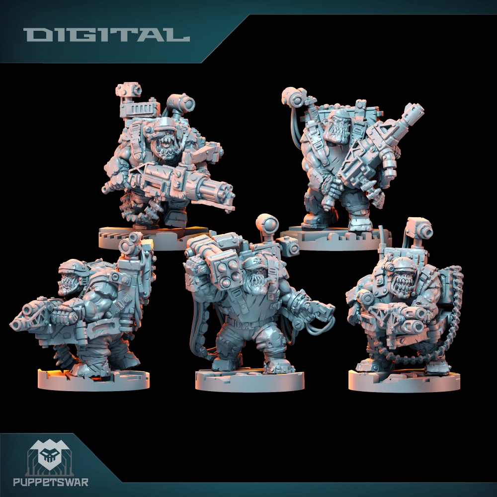 3D Printing For Dummies - Orc Ultimate Badasses Squad, figurka z