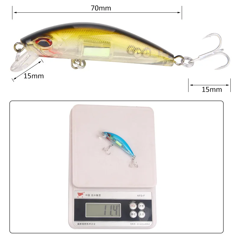 3D Eyes Luminous Minnow Fishin – 3D Printing Lure recenzja i cena