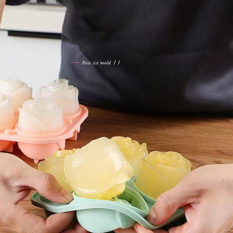 Formy do lodu 3D Rose 4 otwory – 3D Printing With Silicone recenzja i cena