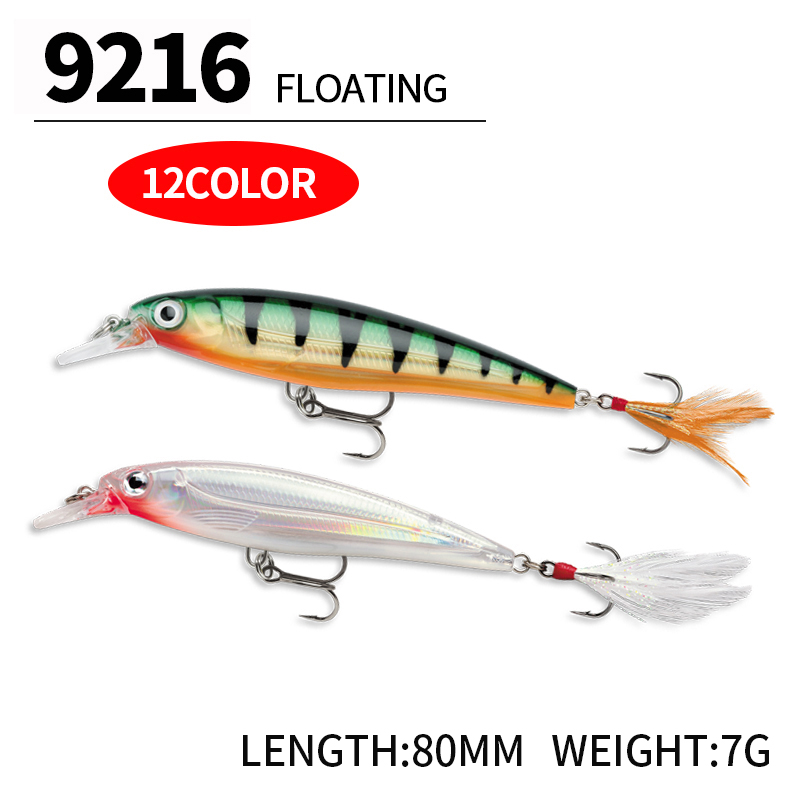 Pływające przynęty Minnow 70mm – 3D Printing Lure recenzja i cena