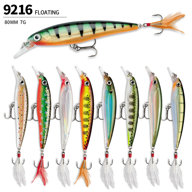 Pływające przynęty Minnow 70mm – 3D Printing Lure recenzja i cena